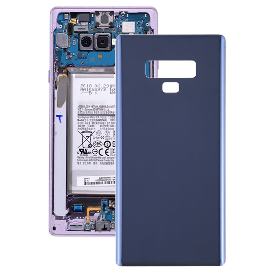 Cache Batterie Coque Arrière Samsung Galaxy Note 9 / N960A / N960F Bleu