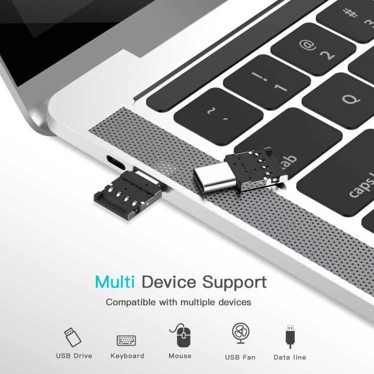 Mini Aluminum Alloy USB-C / Type-C Male to USB OTG OTG Adapter Connector