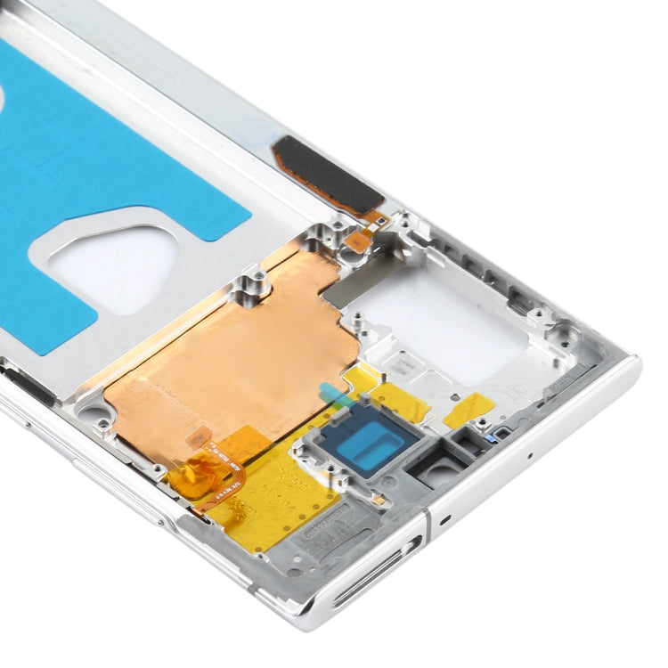 Plaque de cadre intermédiaire pour Samsung Galaxy Note 10 + 5G SM-N976F (Blanc)