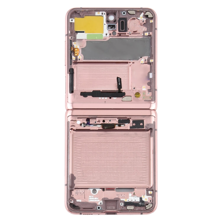 Placa de Marco Medio para Samsung Galaxy Z Flip 5G SM-F707 (Rosa)