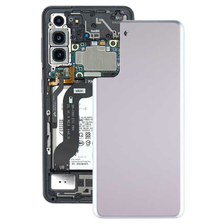 Cache batterie arrière pour Samsung Galaxy S21+ 5G (Argent)