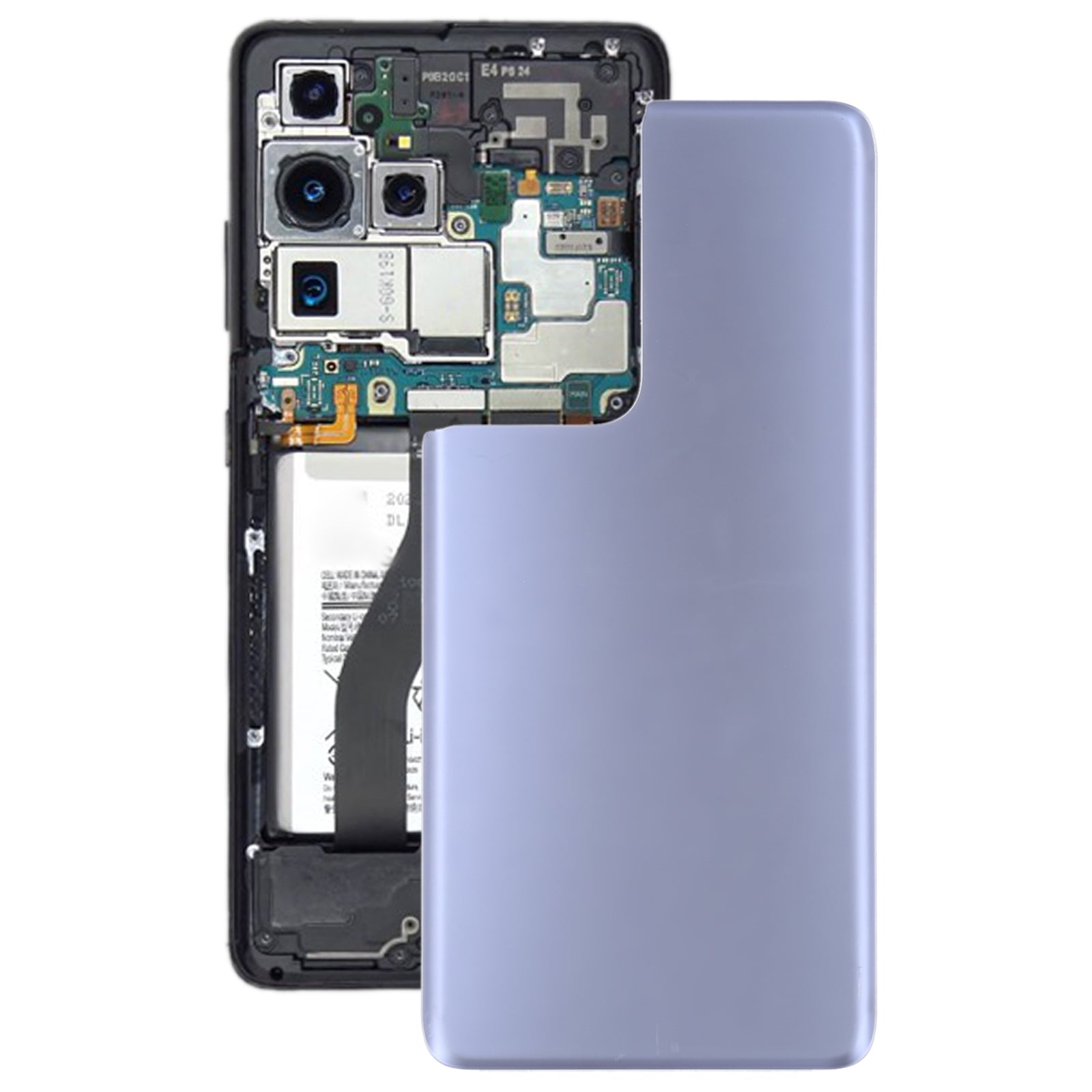Cache Batterie Coque Arrière Samsung Galaxy S21 Ultra 5G Violet