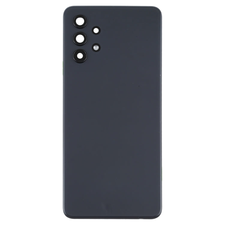 Coque arrière de batterie avec cache d'objectif d'appareil photo pour Samsung Galaxy A32 4G (noir)