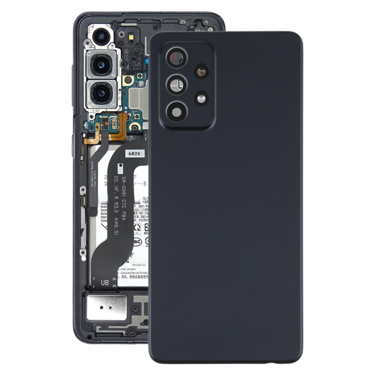 Tapa Trasera de la Batería con la cubierta de la Lente de la Cámara para Samsung Galaxy A52 5G / 4G (Negro)