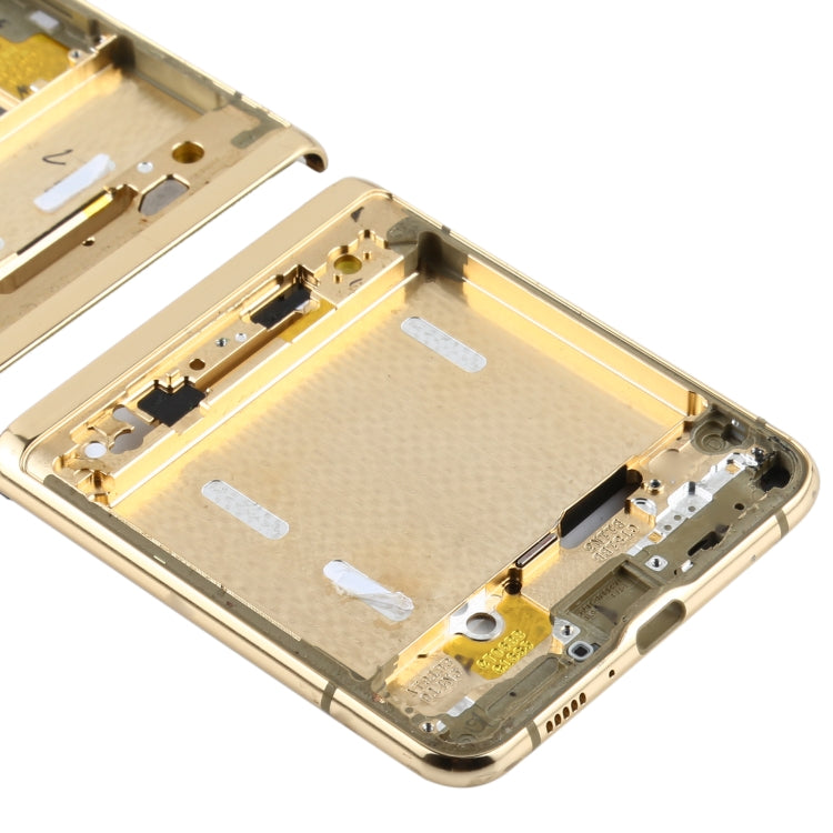 Top + Lower Middle Frame Plate for Samsung Galaxy Z Flip 5G SM-F707 (Gold)