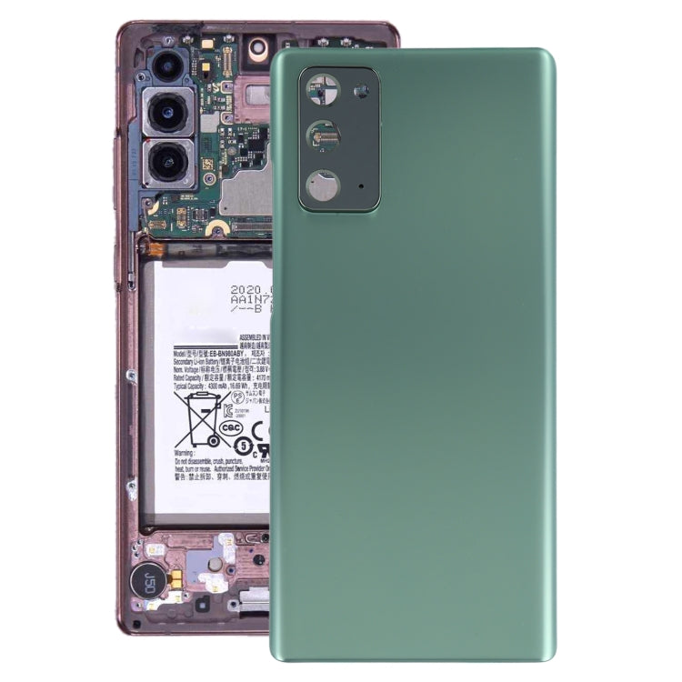 Tapa Trasera de la Batería con la cubierta de la Lente de la Cámara para Samsung Galaxy Note 20 (Verde)