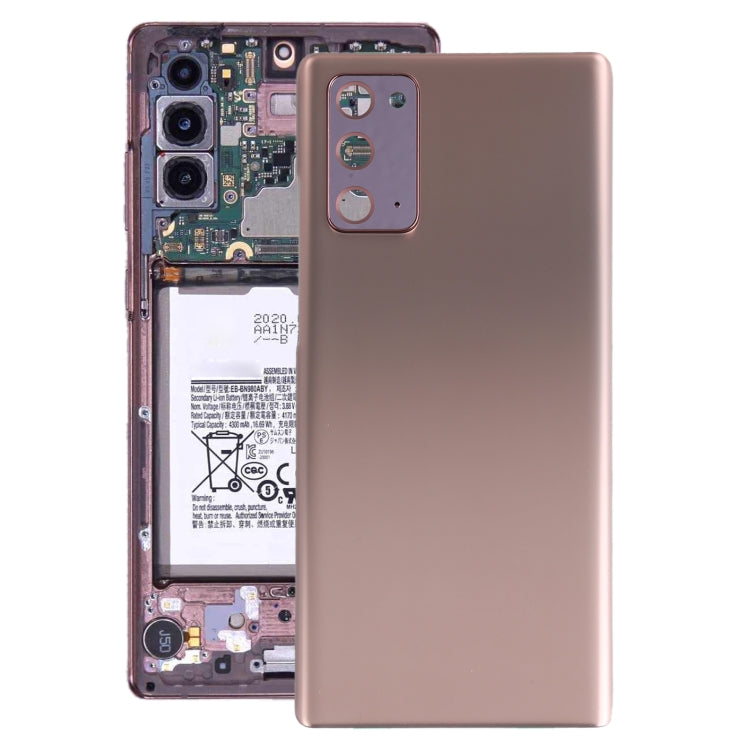 Battery Back Cover with Camera Lens Cover for Samsung Galaxy Note 20 (Rose Gold)