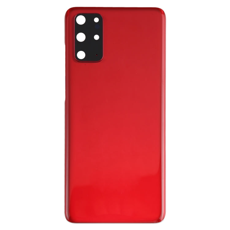 Coque arrière de batterie avec cache d'objectif d'appareil photo pour Samsung Galaxy S20+ (rouge)