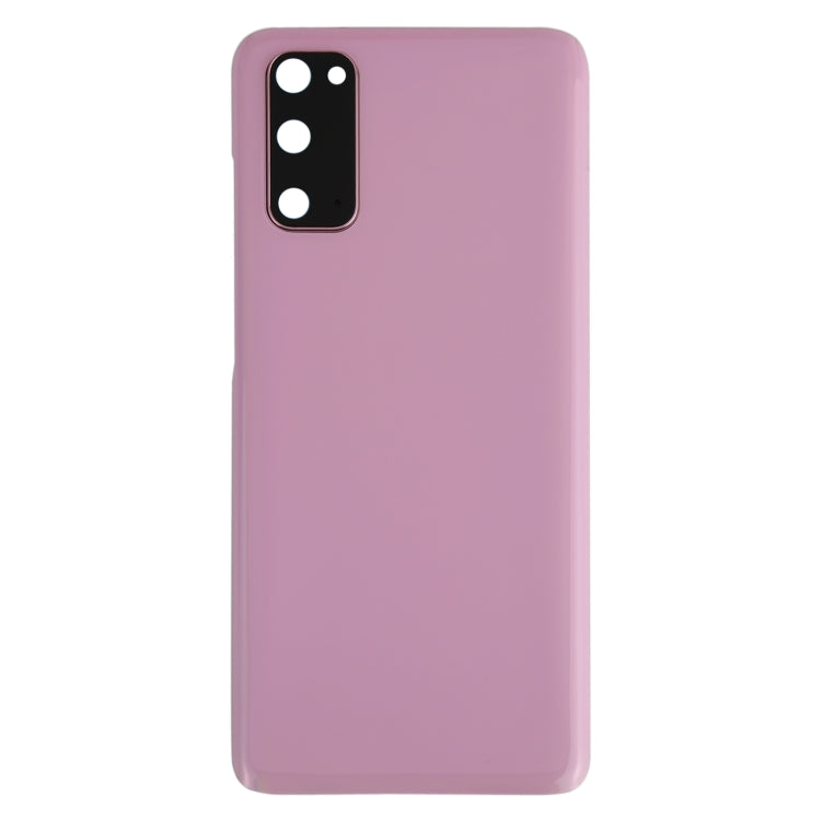 Battery Back Cover with Camera Lens Cover for Samsung Galaxy S20 (Pink)