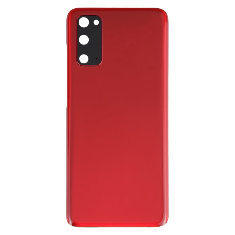 Back Battery Cover with Camera Lens Cover for Samsung Galaxy S20 (Red)