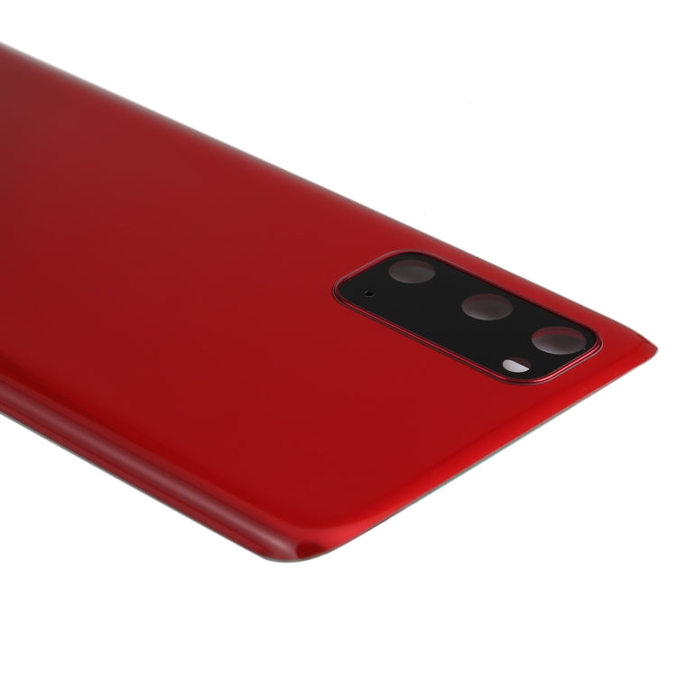 Cubierta Trasera de la Batería con la cubierta de la Lente de la Cámara para Samsung Galaxy S20 (Rojo)