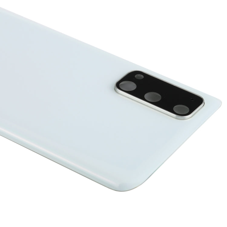 Tapa Trasera de la Batería con la cubierta de la Lente de la Cámara para Samsung Galaxy S20 (Blanco)