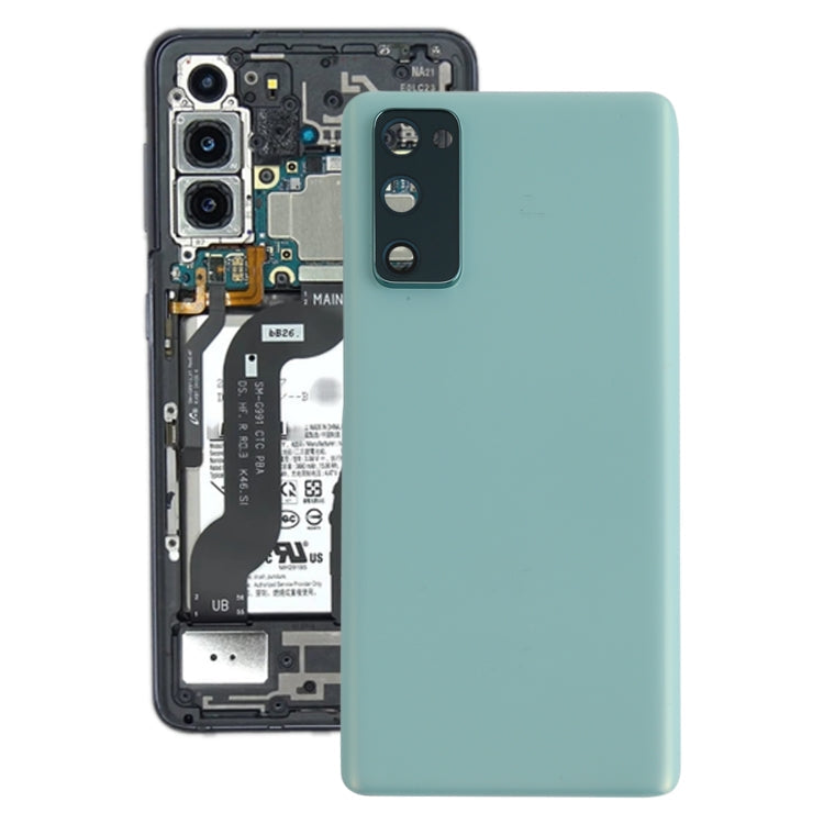 Battery Back Cover with Camera Lens Cover for Samsung Galaxy S20 Fe (Blue)