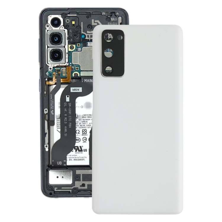 Battery Back Cover with Camera Lens Cover for Samsung Galaxy S20 FE (Silver)