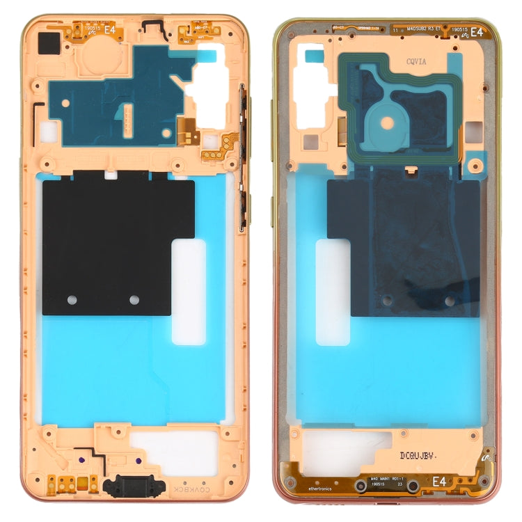 Plaque de cadre intermédiaire pour Samsung Galaxy A60 (Orange)