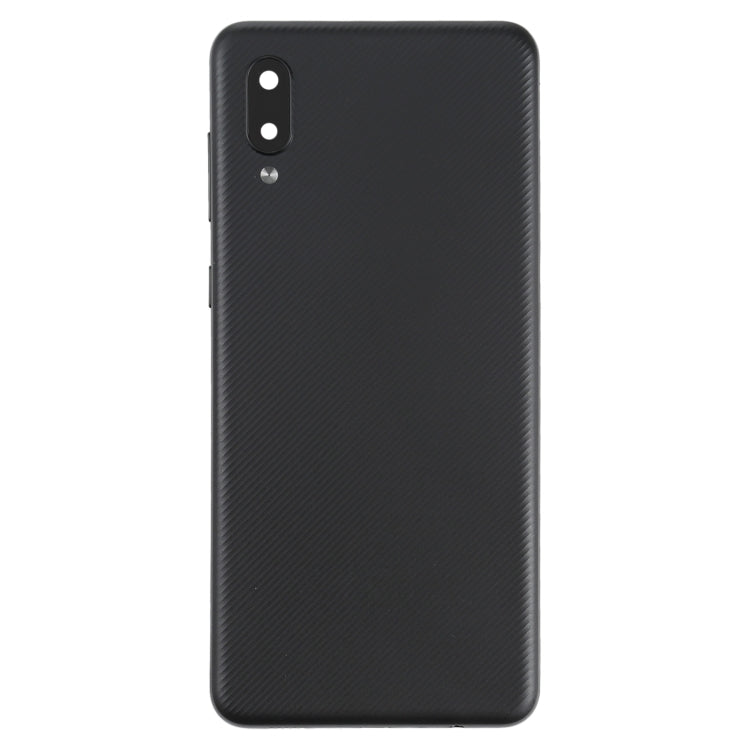 Back Battery Cover with Camera Lens Cover for Samsung Galaxy A02 (Black)