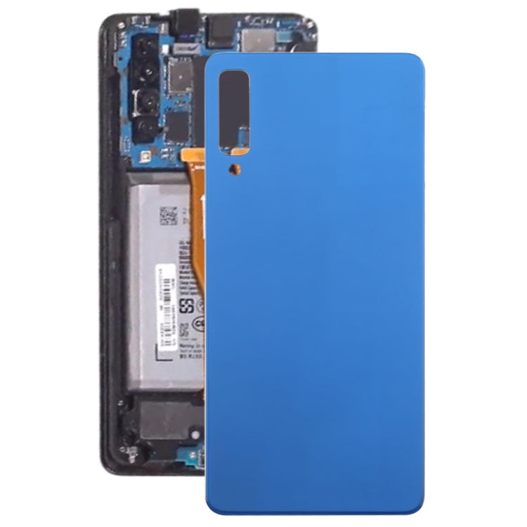 Coque arrière de batterie d'origine pour Samsung Galaxy A7 (2018) A750F / DS SM-A750G SM-A750FN / DS (Bleu)