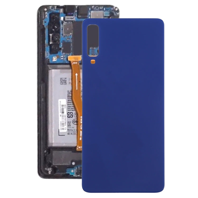 Cache Batterie Arrière pour Samsung Galaxy A7 (2018) A750F / DS SM-A750G SM-A750FN / DS (Bleu)