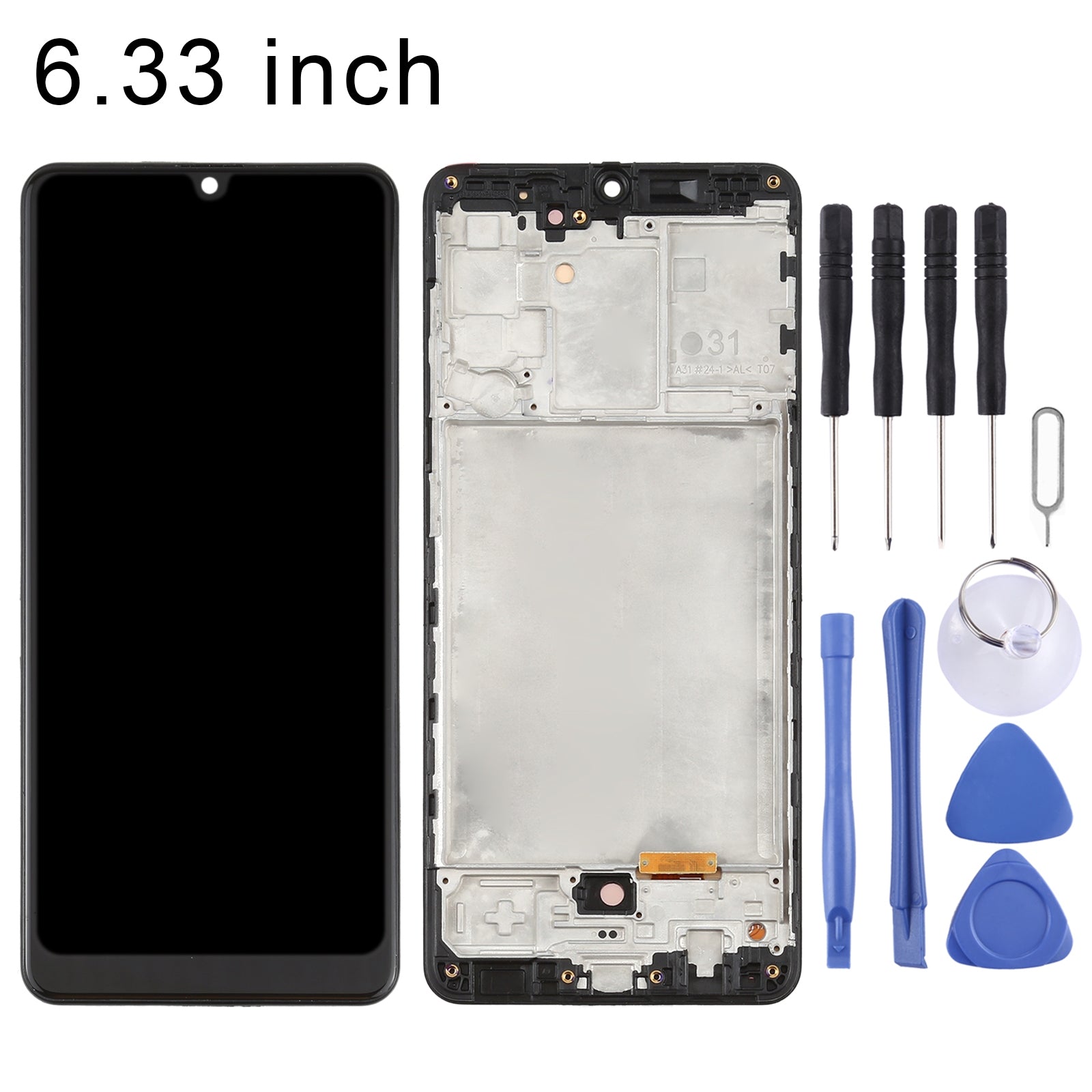 Ecran LCD + Tactile + Châssis (Oled) Samsung Galaxy A31 A315 (6.33) Noir
