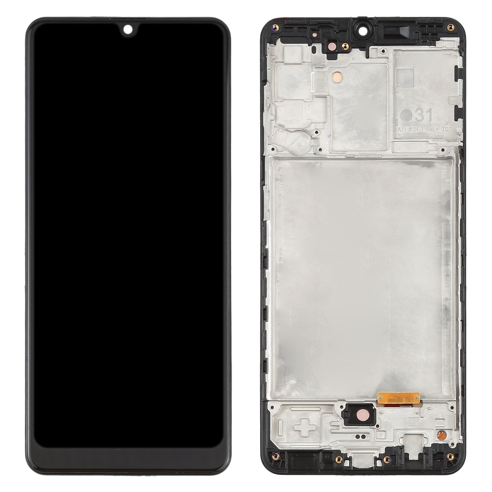 Ecran LCD + Tactile + Châssis (Oled) Samsung Galaxy A31 A315 (6.33) Noir