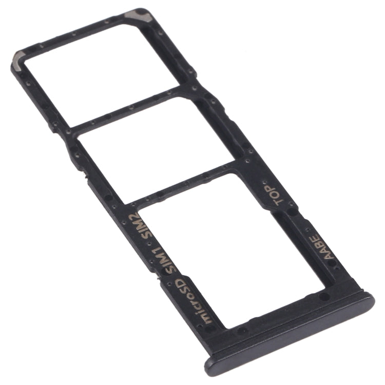 SIM Card Tray SIM Card Tray + Micro SD Card Tray for Samsung Galaxy A12 SM-A125 (Black)