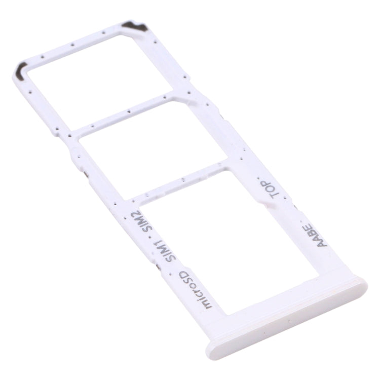 SIM Card Holder SIM Card Tray + Micro SD Card Tray for Samsung Galaxy A12 SM-A125 (White)