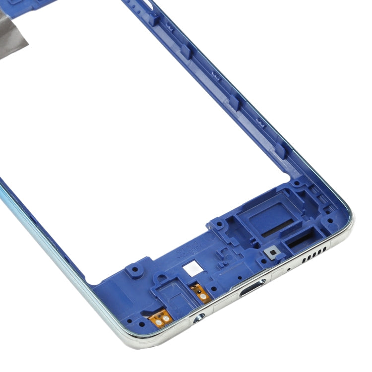 Plaque de cadre intermédiaire pour Samsung Galaxy F62 SM-E625F (Bleu)