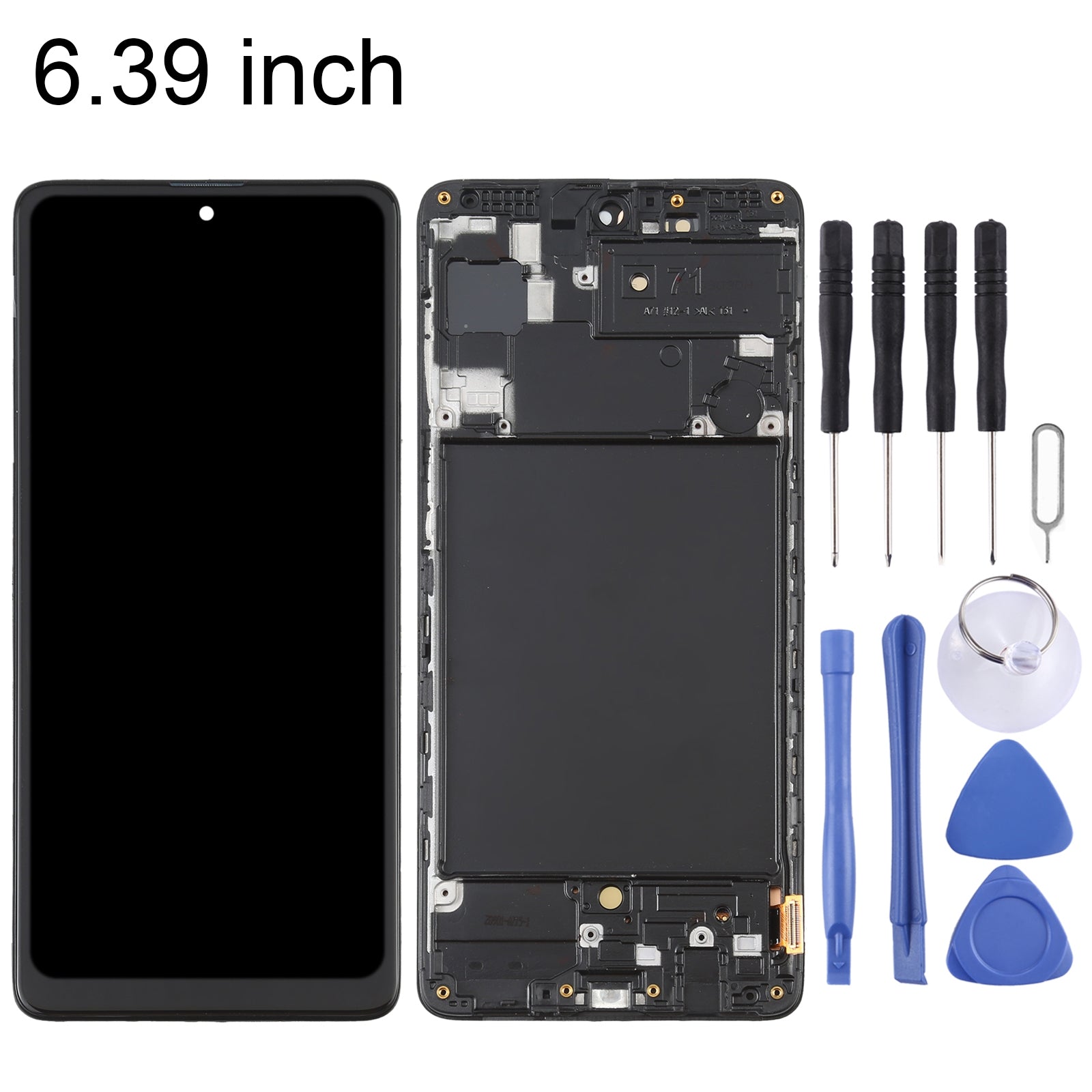 Ecran LCD + Tactile + Châssis (Oled) Samsung Galaxy A71 A715 (6.39) Noir