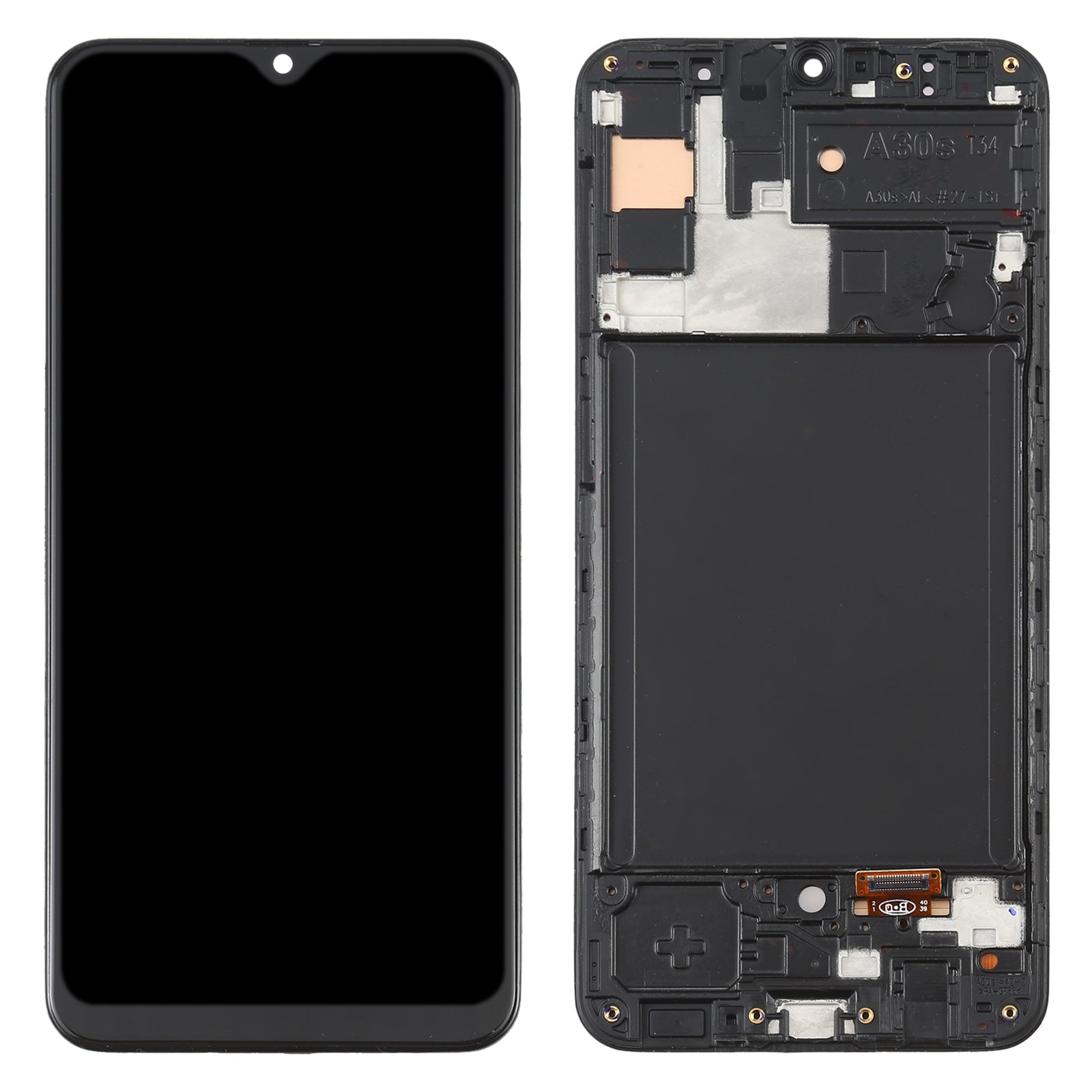 Pantalla Completa LCD + Tactil + Marco (Oled) Samsung Galaxy A30S A307 Negro