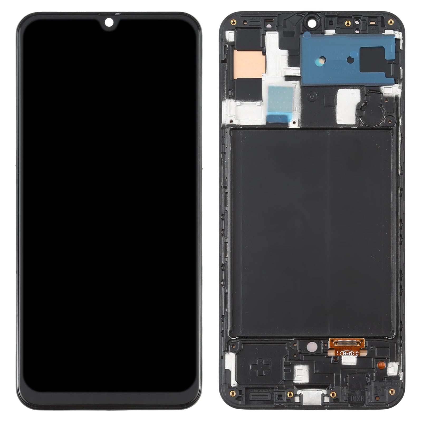 Ecran Complet LCD + Tactile + Châssis (Oled) Samsung Galaxy A50 A505 Noir