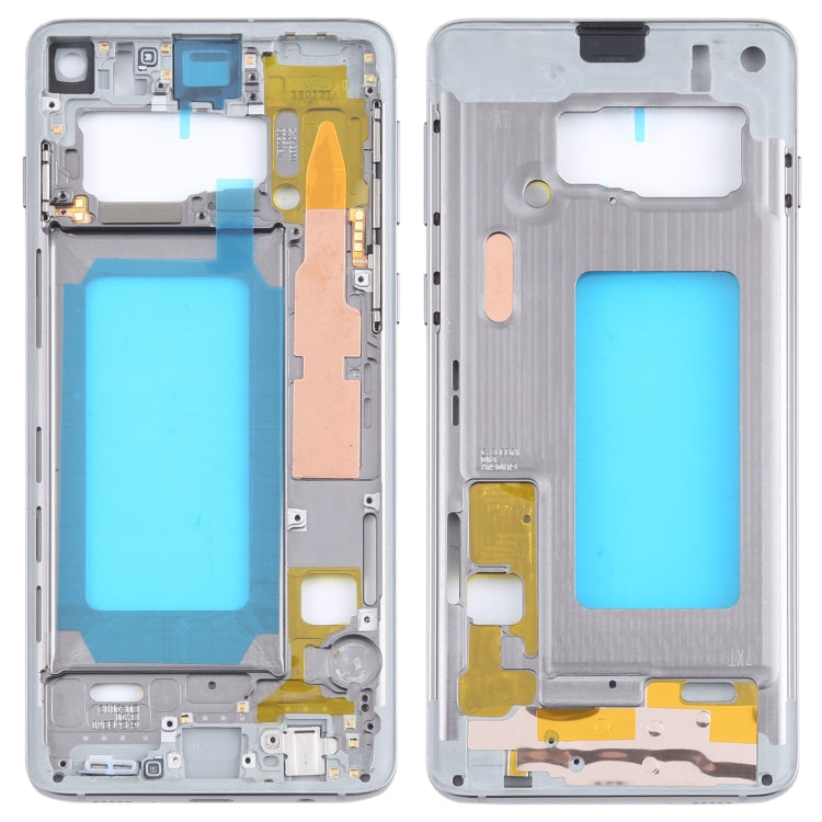 Placa de Marco Medio para Samsung Galaxy S10 (Plata)