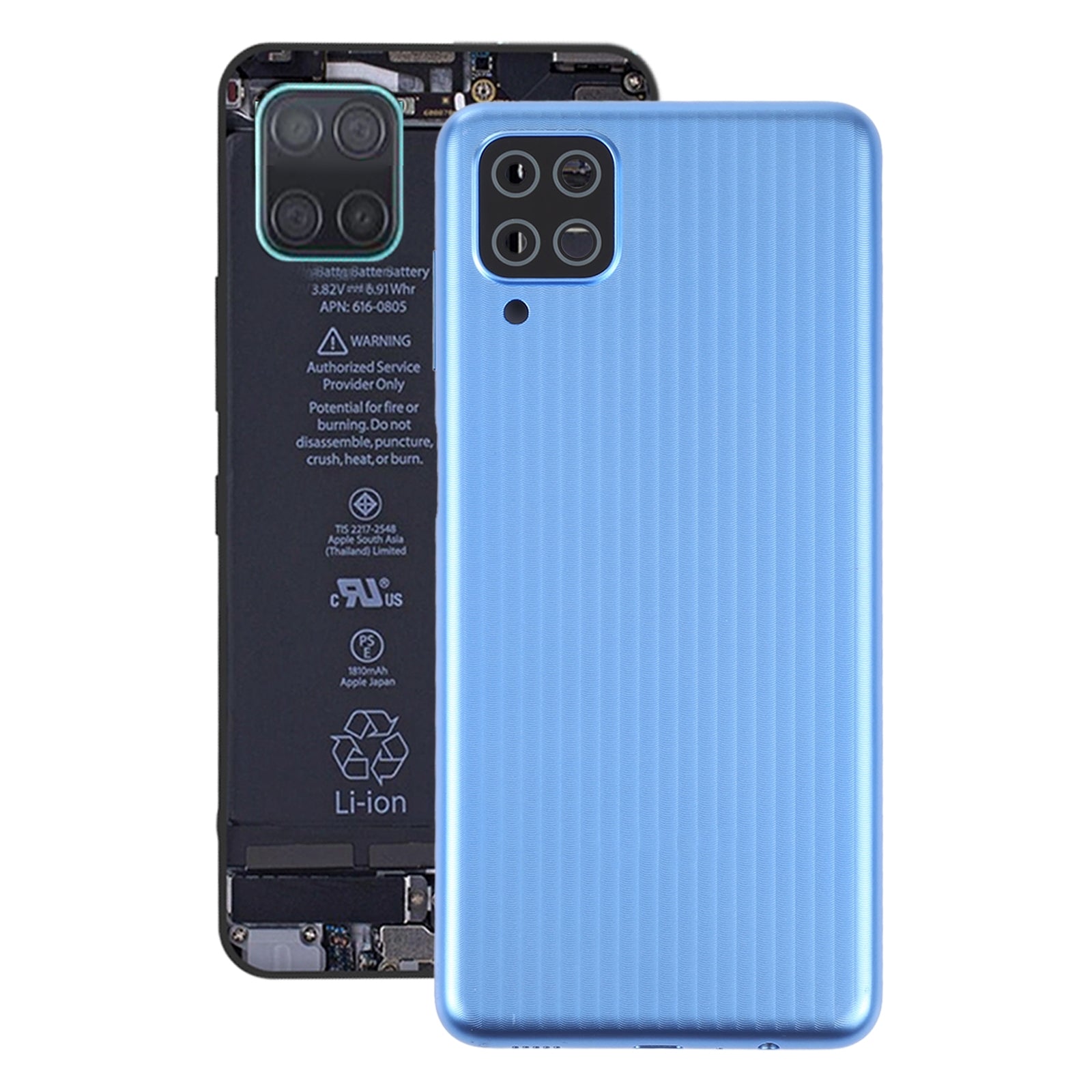 Tapa Bateria Back Cover Samsung Galaxy M12 M127 Azul