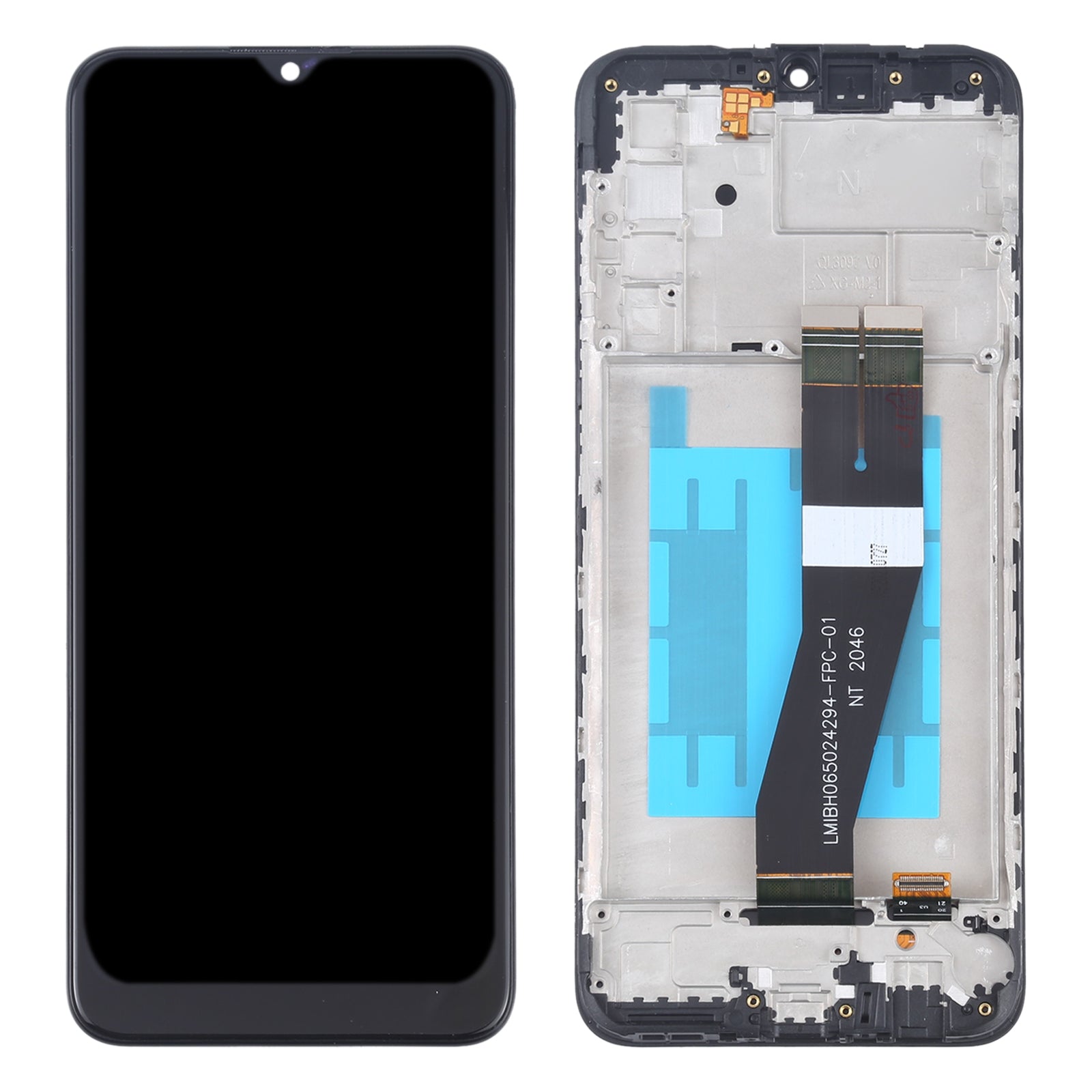 Pantalla Completa LCD + Tactil + Marco Samsung Galaxy M02S (TFT Versión) Negro