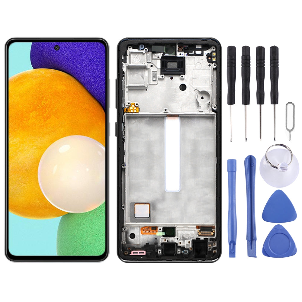 Ecran complet LCD + Tactile + Châssis Samsung Galaxy A52 A526 (Version 5G)