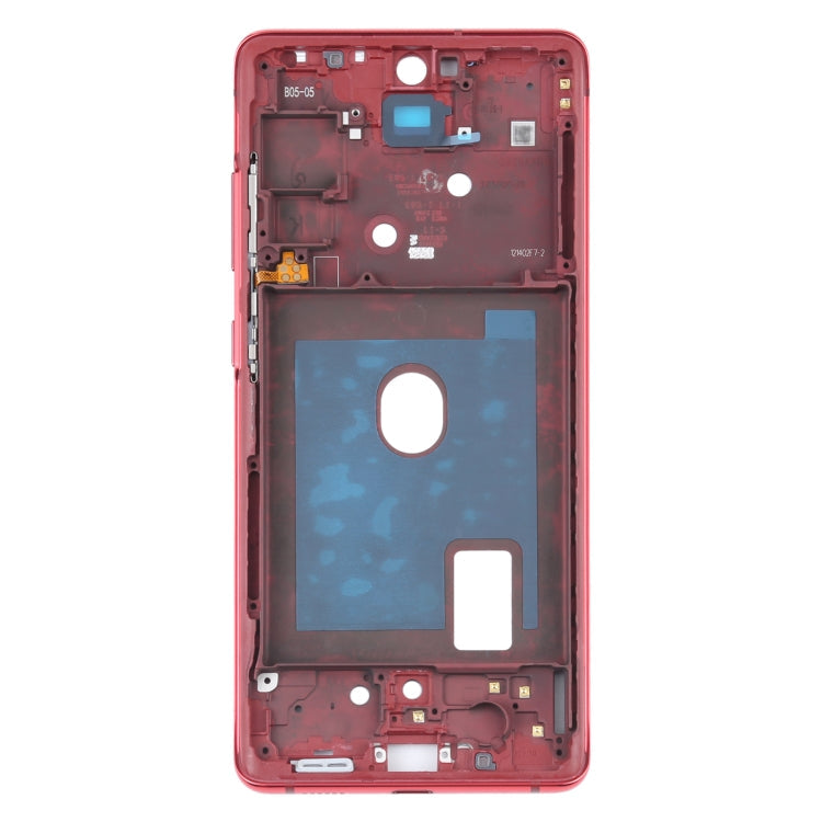 Plaque de cadre intermédiaire avec accessoires pour Samsung Galaxy S20 FE (Rouge)