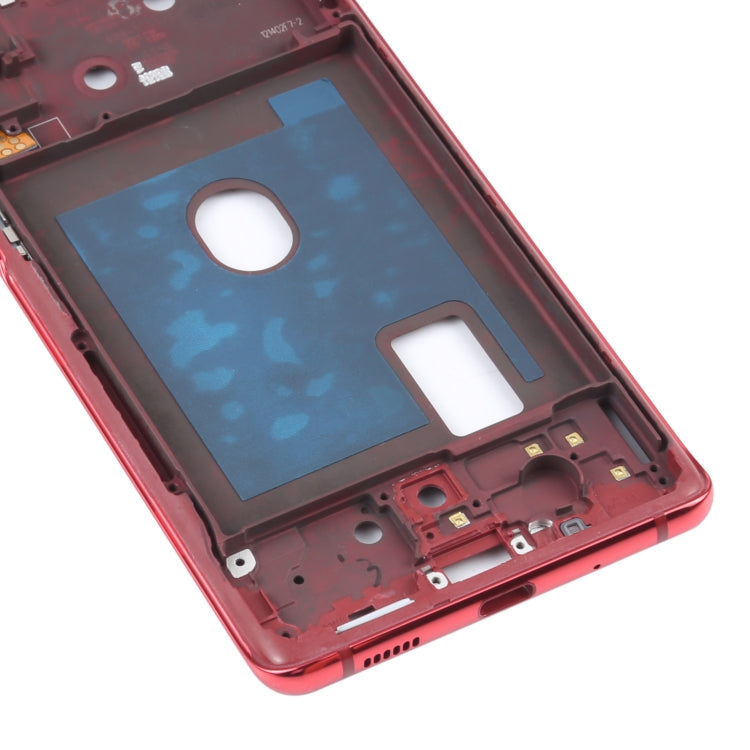 Plaque de cadre intermédiaire avec accessoires pour Samsung Galaxy S20 FE (Rouge)