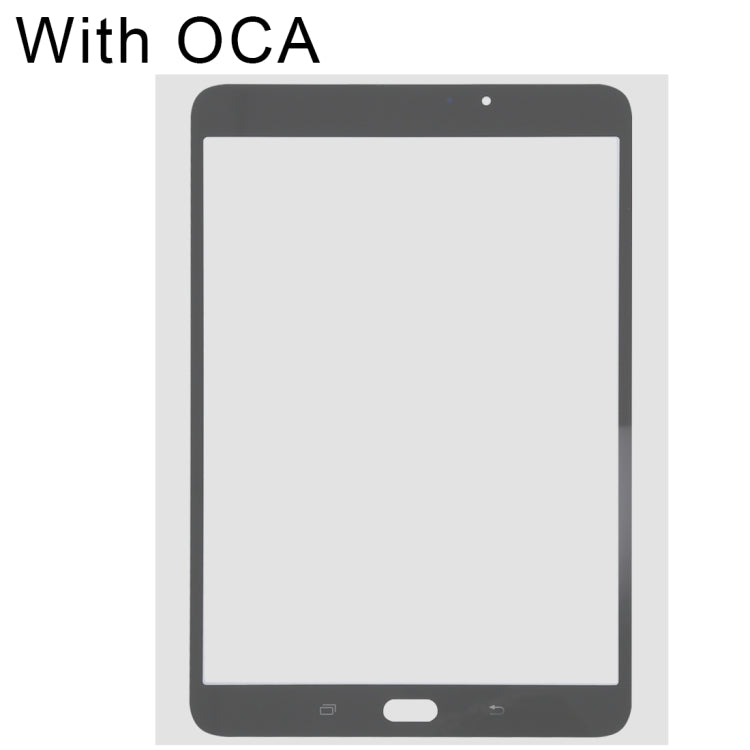 Cristal Exterior de Pantalla con OCA Adhesivo para Samsung Galaxy Tab S2 8.0 / T713 (Negro)