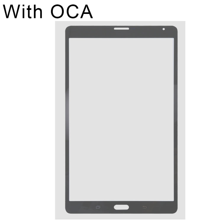 Cristal Exterior de Pantalla con OCA Adhesivo para Samsung Galaxy Tab S 8.4 LTE / T705 (Negro)