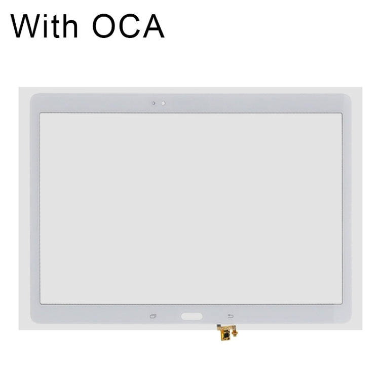 Écran tactile avec adhésif OCA pour Samsung Galaxy Tab S 10.5 / T800 / T805 (Blanc)