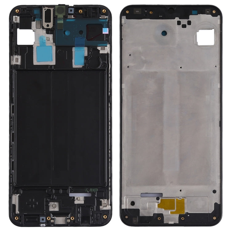 Plaque de cadre LCD du boîtier avant pour Samsung Galaxy A30 SM-A305F / DS (noir)