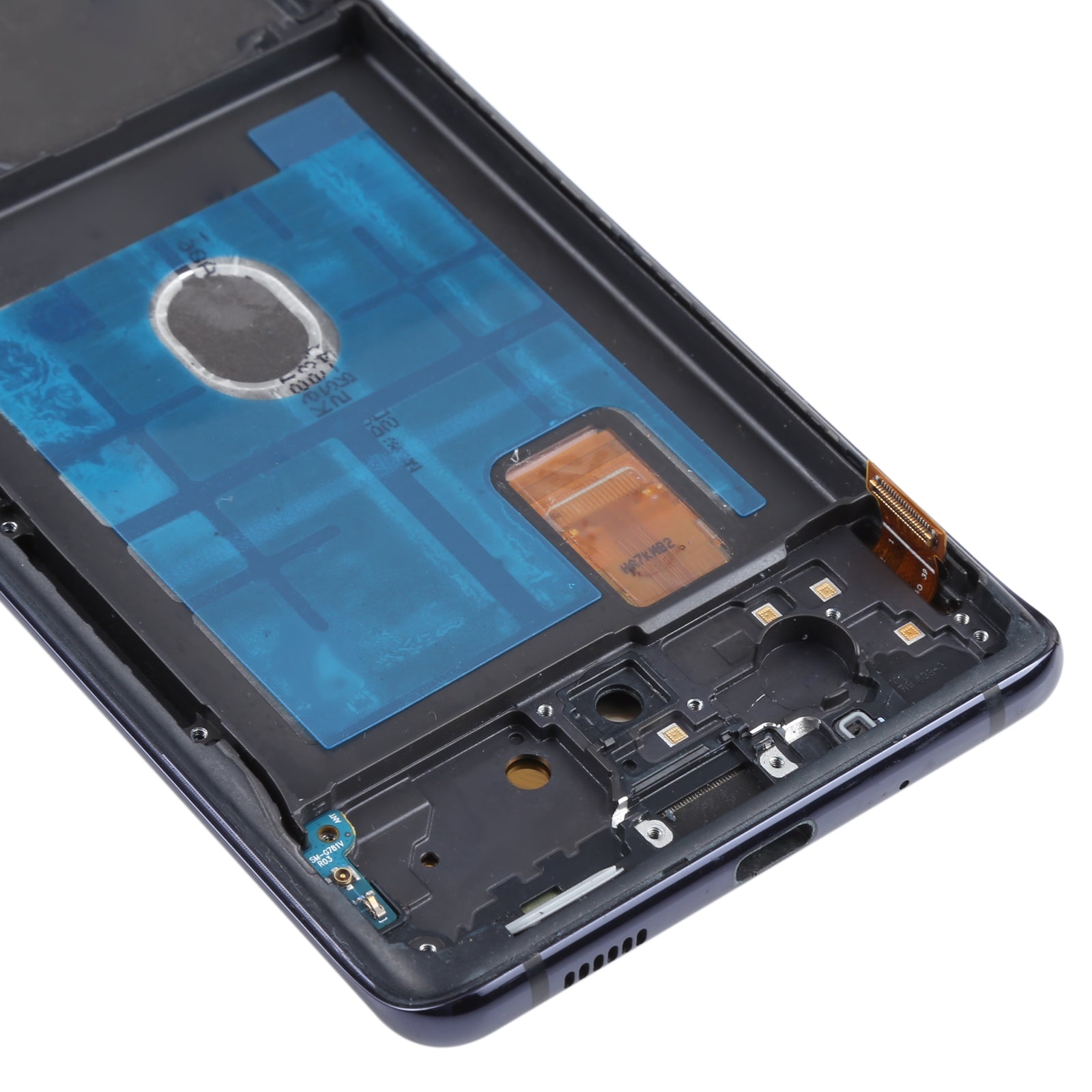 Ecran complet LCD + Tactile + Châssis Samsung Galaxy S20 Fe G780 Bleu