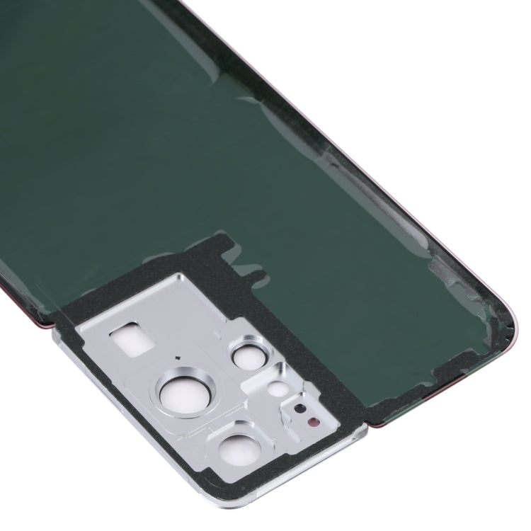 Tapa Trasera de la Batería con la cubierta de la Lente de la Cámara para Samsung Galaxy S21 Ultra 5G (Rojo)