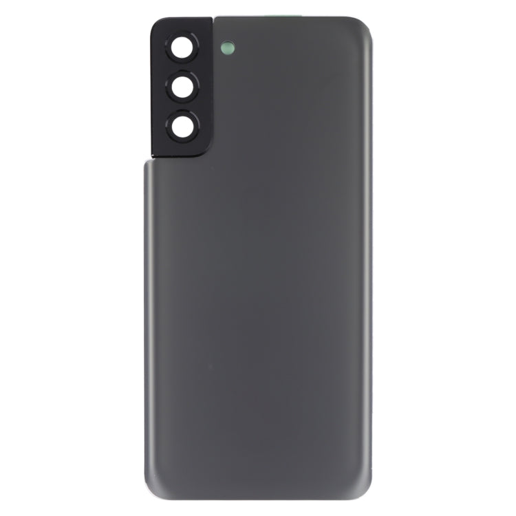 Coque arrière de batterie avec cache d'objectif d'appareil photo pour Samsung Galaxy S21+ 5G (gris)