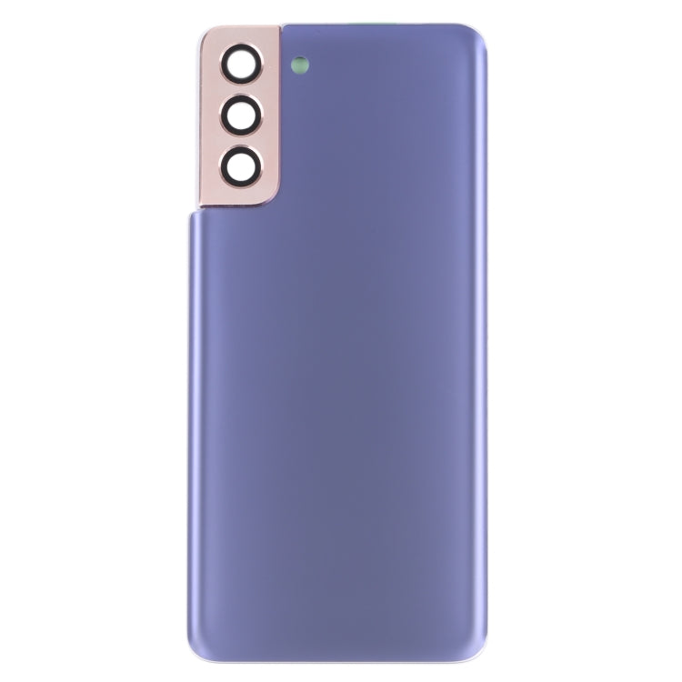 Battery Back Cover with Camera Lens Cover for Samsung Galaxy S21+ 5G (Purple)