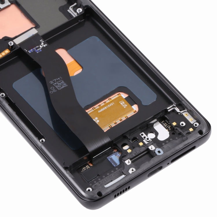 Pantalla LCD Original y Táctil Digitalizador con marco para Samsung Galaxy S21 Ultra 5G SM-G998B (Negro)