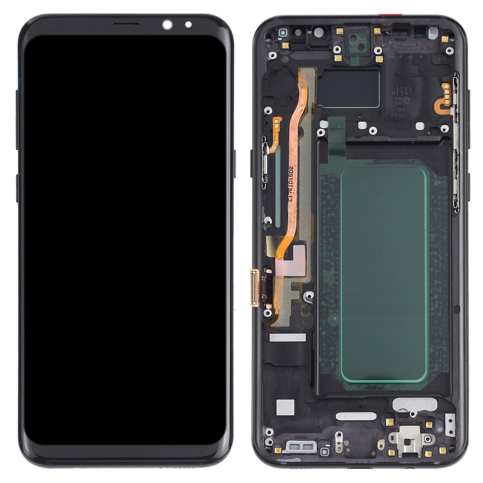 Pantalla Completa LCD + Tactil + Marco Oled Samsung Galaxy S8 + G955 Negro