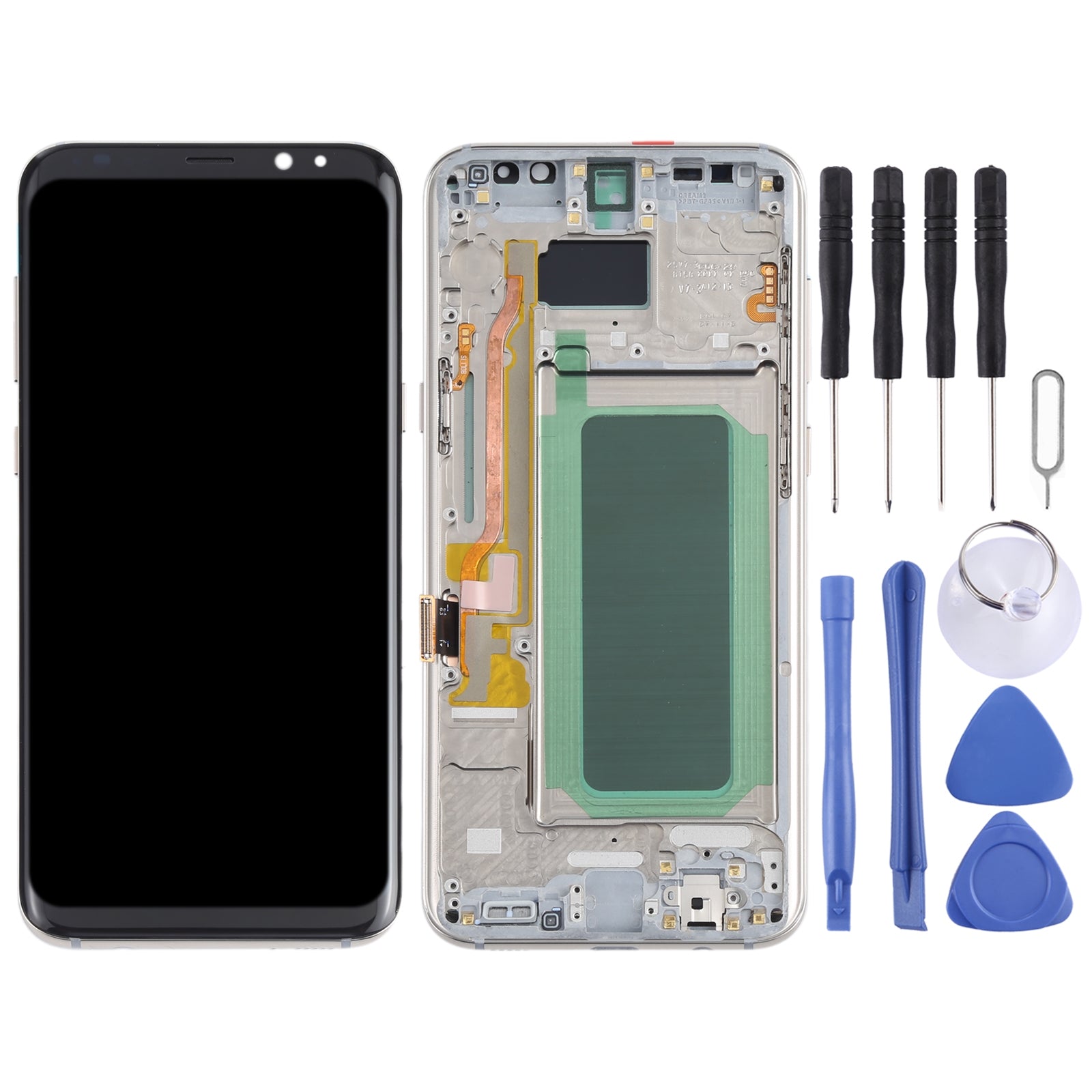 Ecran complet LCD + Tactile + Châssis Oled Samsung Galaxy S8+ G955 Or