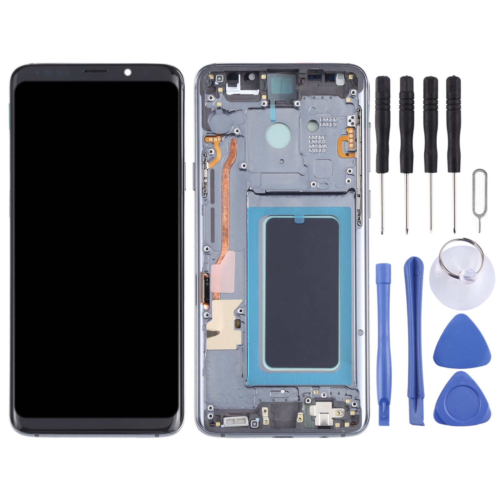 Full Screen LCD + Touch + Frame Oled Samsung Galaxy S9 + G965 Gray