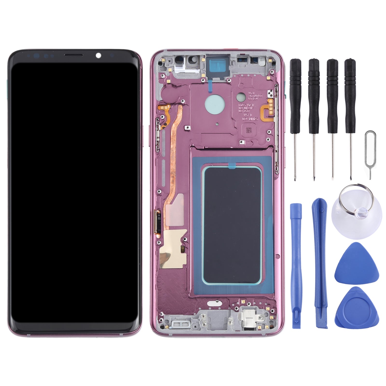 Ecran Complet LCD + Tactile + Châssis Oled Samsung Galaxy S9+ G965 Violet