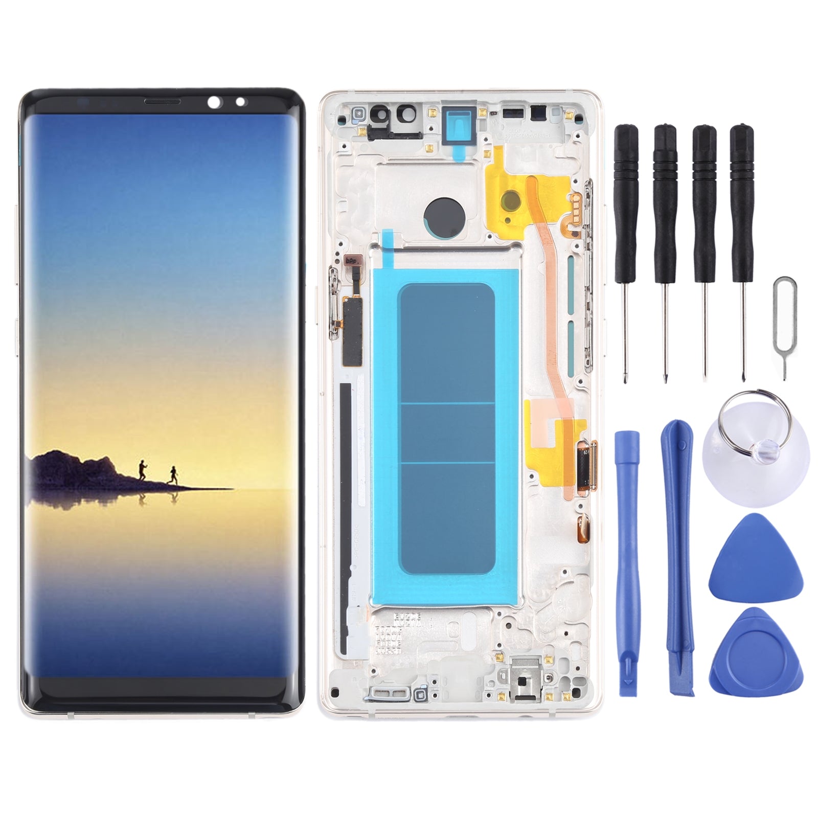 Full Screen LCD + Touch + Frame Oled Samsung Galaxy Note 8 N950 Gold